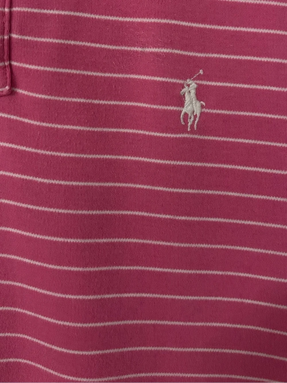 Ralph Lauren Men's Pink Striped Polo Shirt